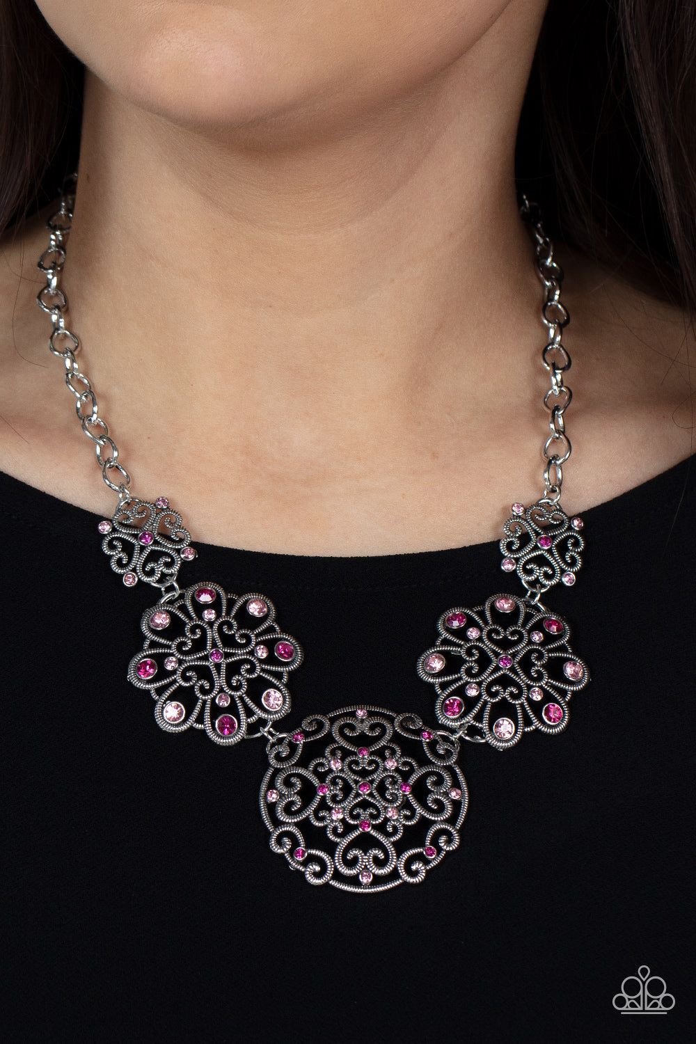 Paparazzi Necklaces - Royally Romantic - Pink