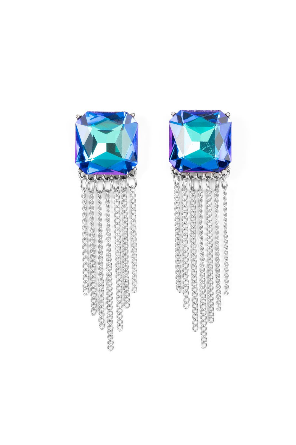 Paparazzi Earrings - Supernova Novelty - Blue
