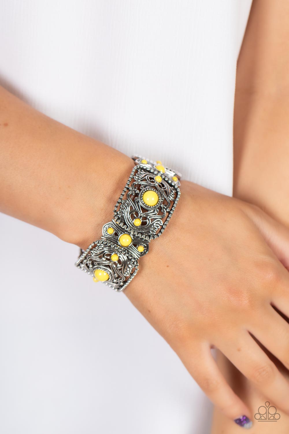 Paparazzi Bracelets - Going, Going, Gondola - Yellow