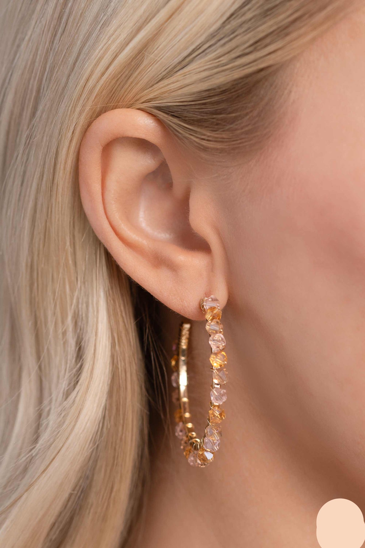 Paparazzi Earrings - Halo Hustle - Pink - E2464