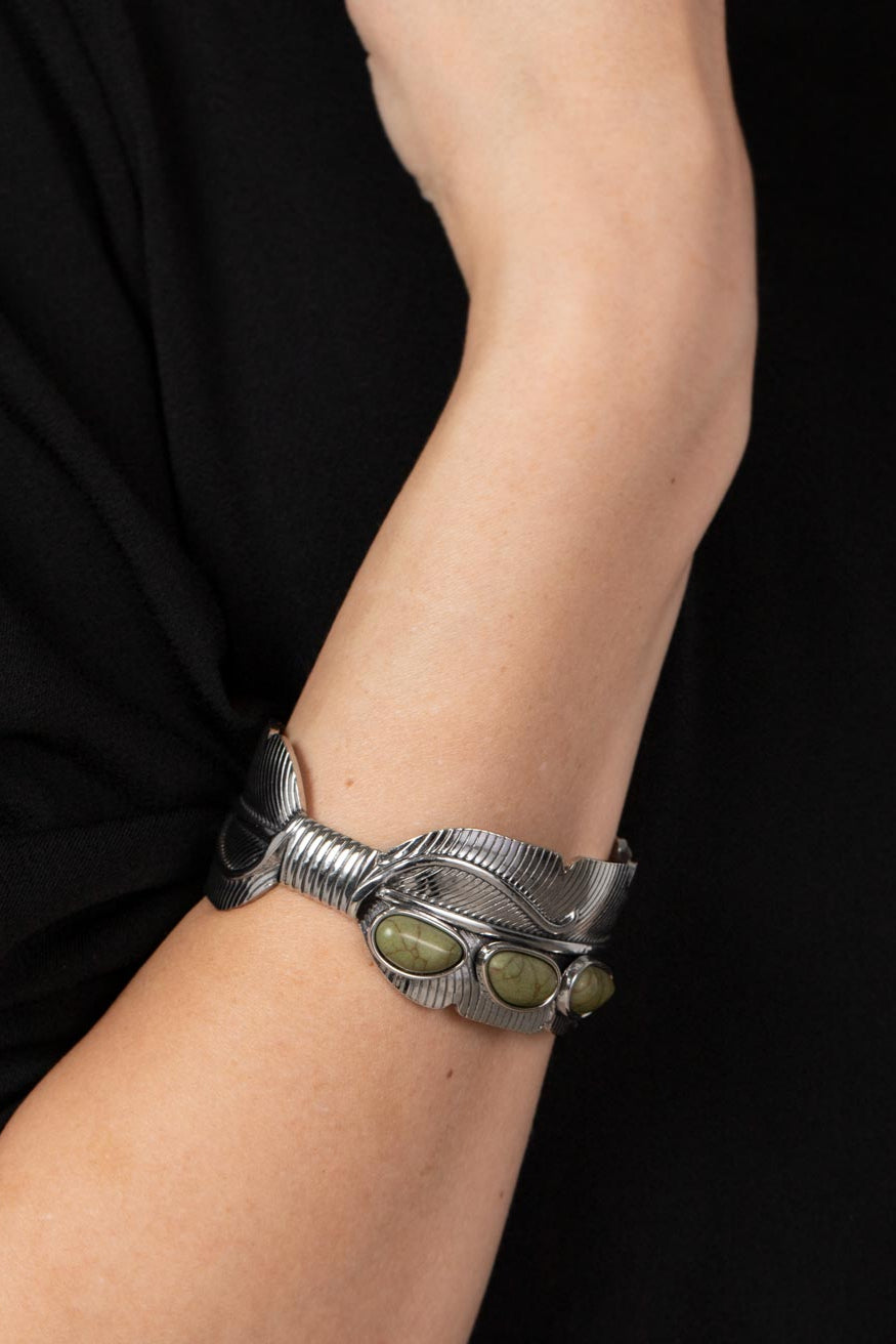 Paparazzi Bracelets - River Bend Relic - Green