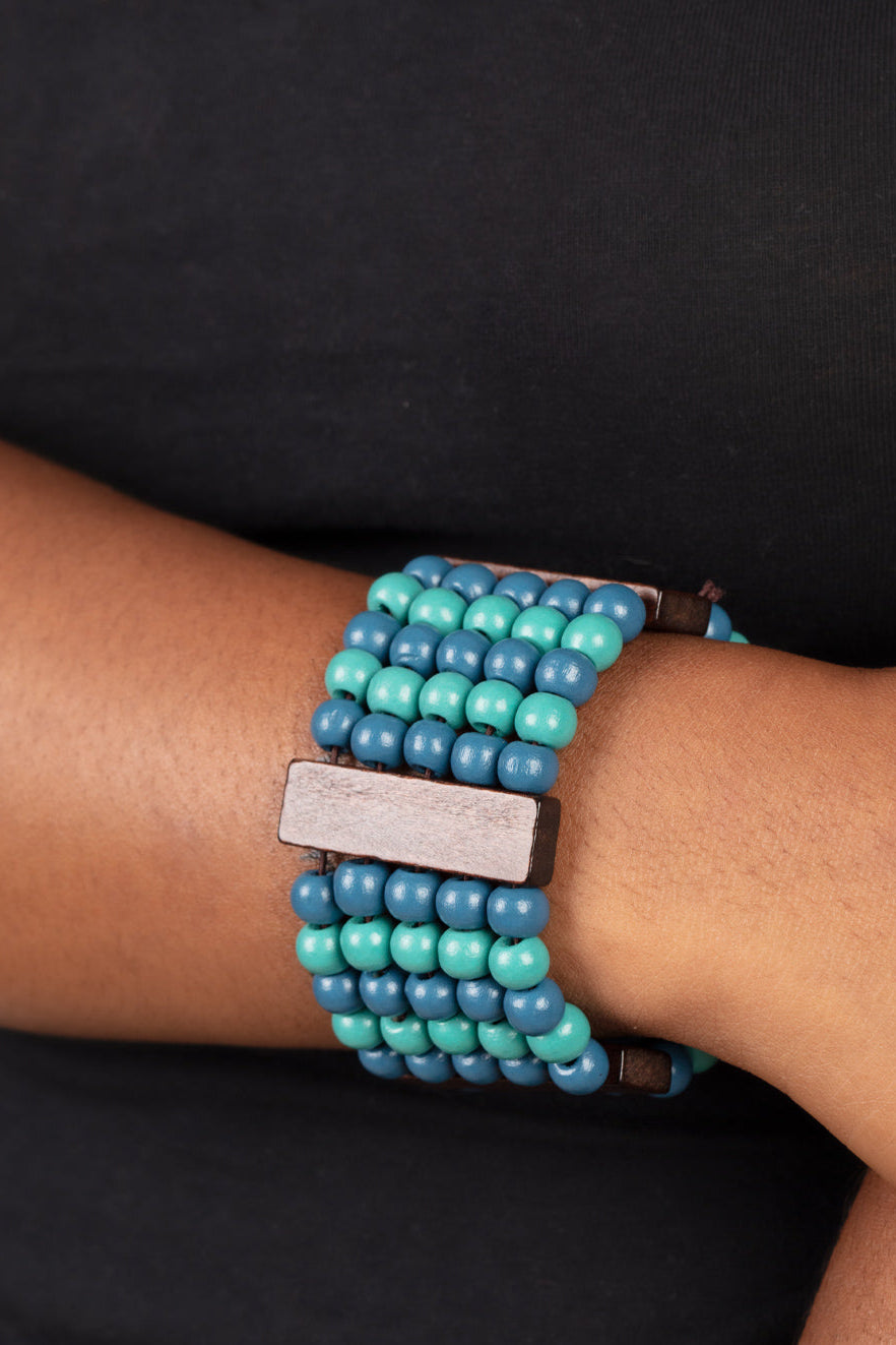 Paparazzi Bracelets - Island Soul - Blue