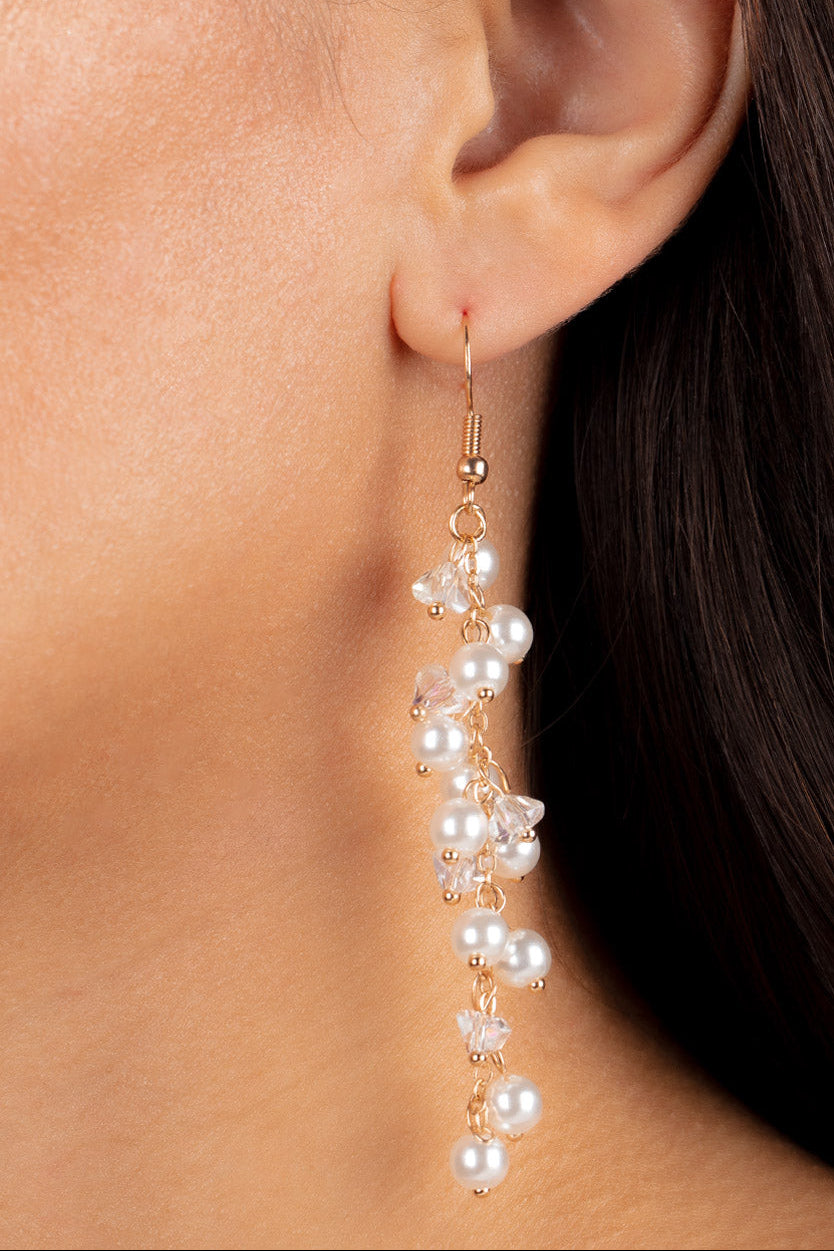 Paparazzi Earrings - Candlelight Cruise - Gold