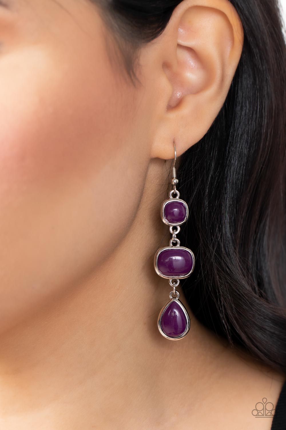 Paparazzi Earrings - Fashion Frolic - Purple