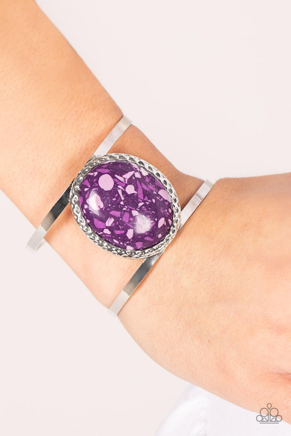Paparazzi Bracelets - Tantalizingly Terrazzo - Purple