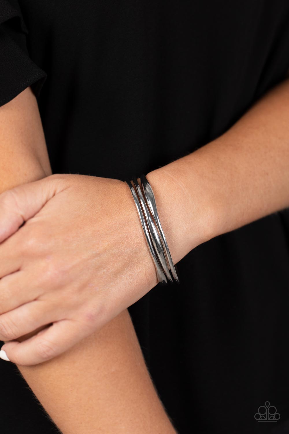 Paparazzi Bracelets - Level With Me - Silver