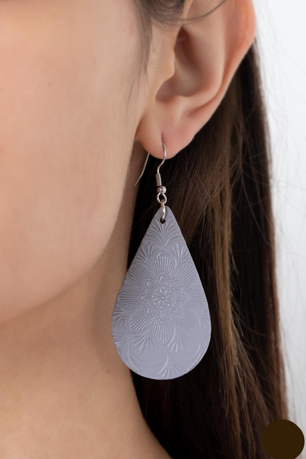 Paparazzi Earrings - Subtropical Seasons - Silver - E845