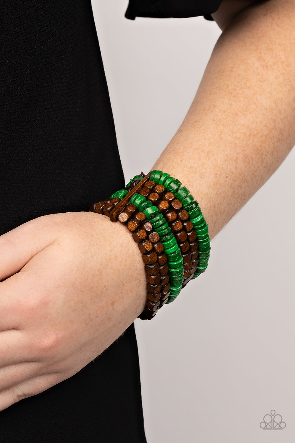 Paparazzi Bracelets - Fiji Fiesta - Green