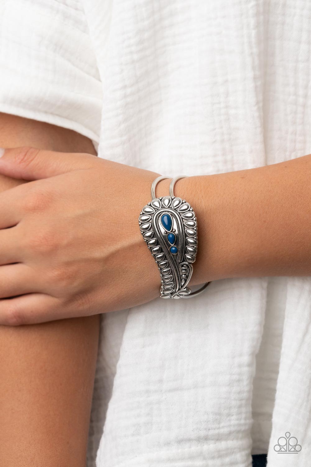 Paparazzi Bracelets - Paisley Prairie - Blue