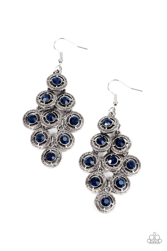 Paparazzi Earrings - Constellation Cruise - Blue