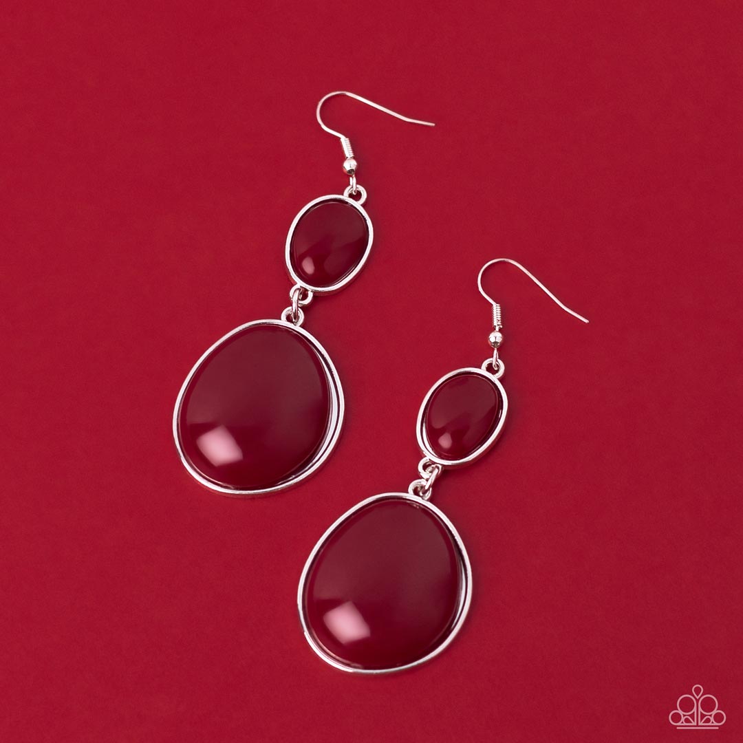 Paparazzi Earrings - Soulful Samba - Red