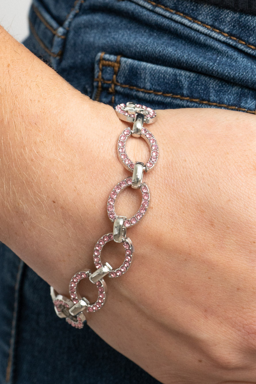 Paparazzi Bracelets - Date Night Debonair - Pink