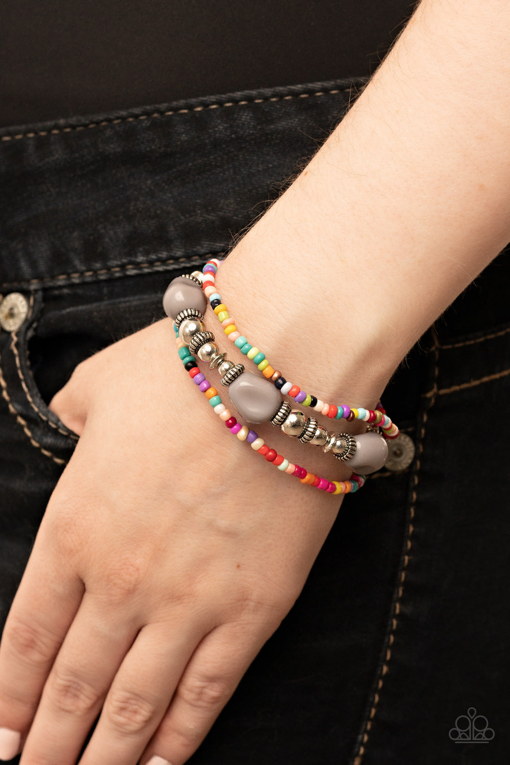 Paparazzi Bracelets - Confidently Crafty - Silver
