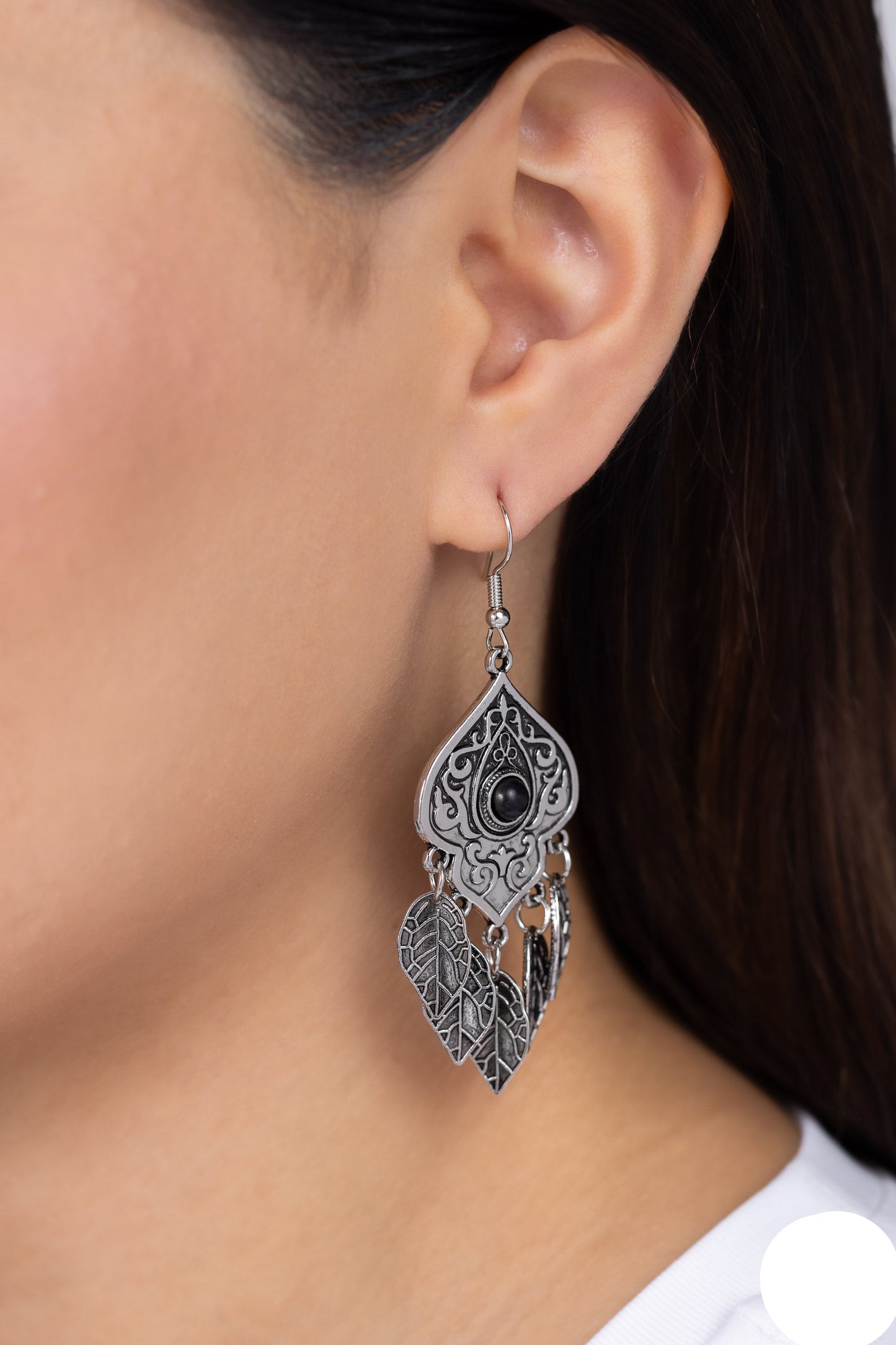 Paparazzi Earrings - Desert Canopy - Black