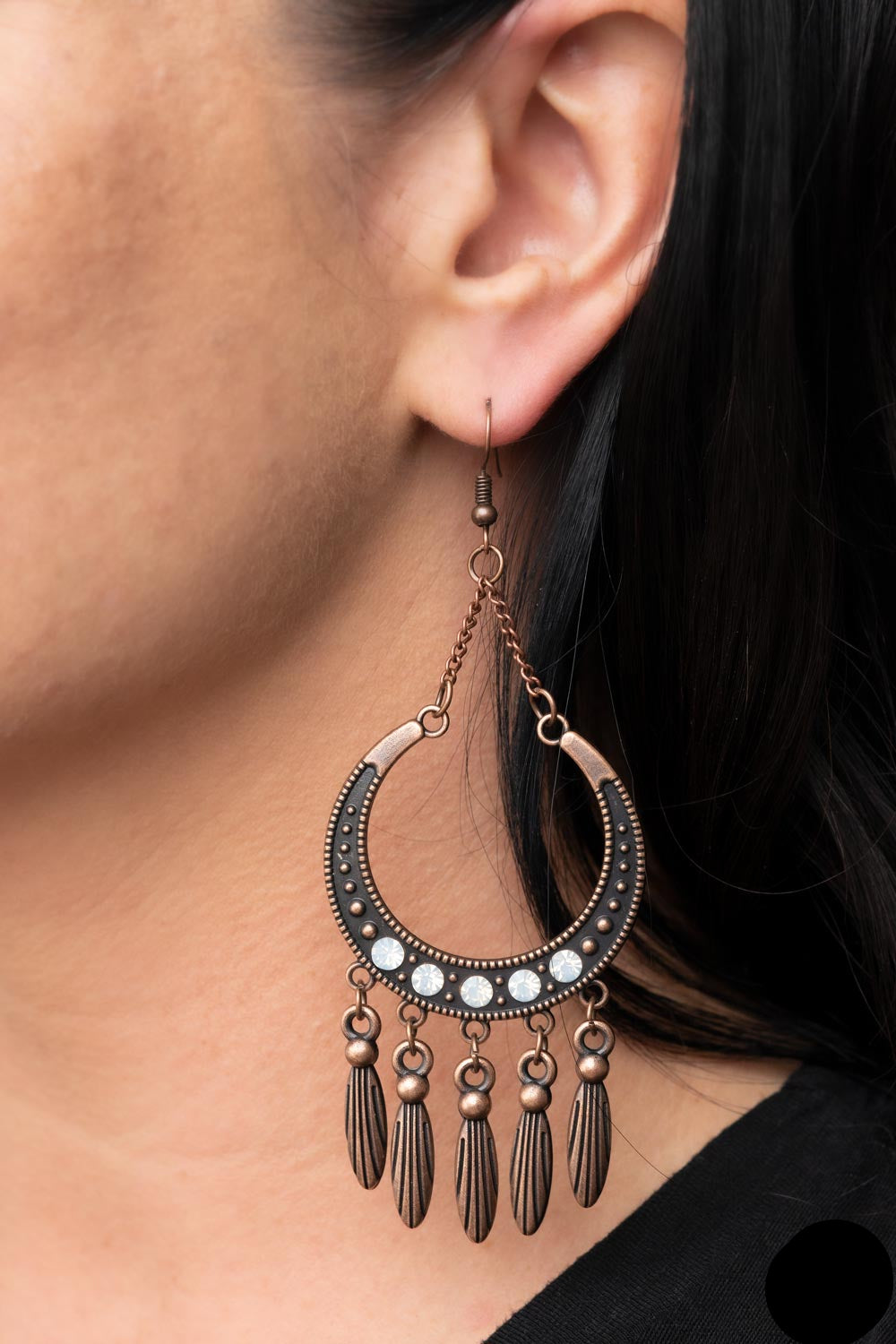 Paparazzi Earrings - Day to DAYDREAM - Copper - E136