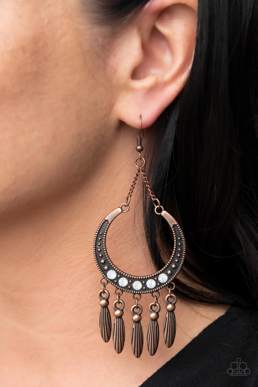 Paparazzi Earrings - Day to DAYDREAM - Copper