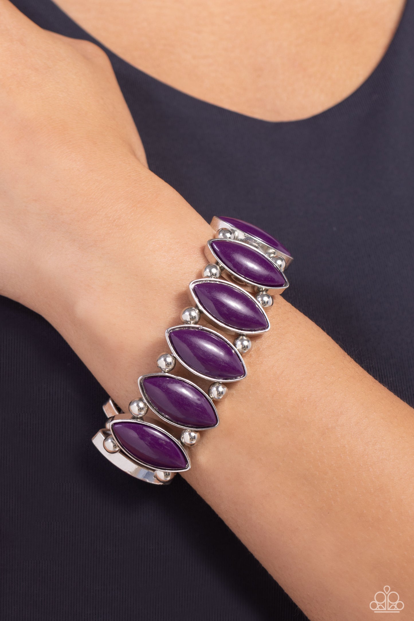 Paparazzi Bracelets - Cry Me a RIVERA - Purple