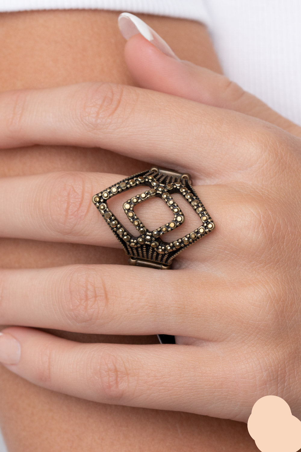 Paparazzi Rings - Diamond Duet - Brass