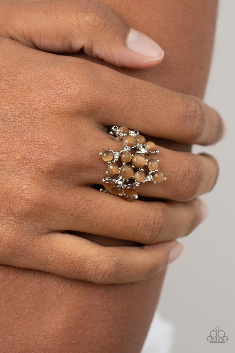 Paparazzi Rings - Seeing Eye to Cats Eye - Brown