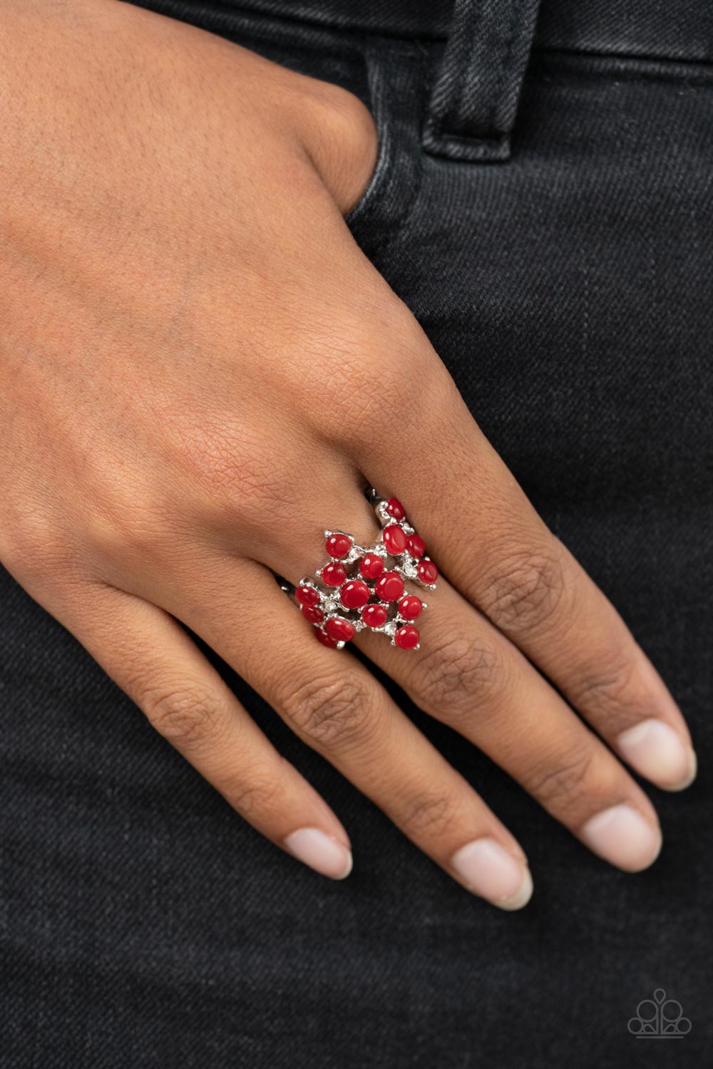 Paparazzi Rings - Seeing Eye to Cat's Eye - Red
