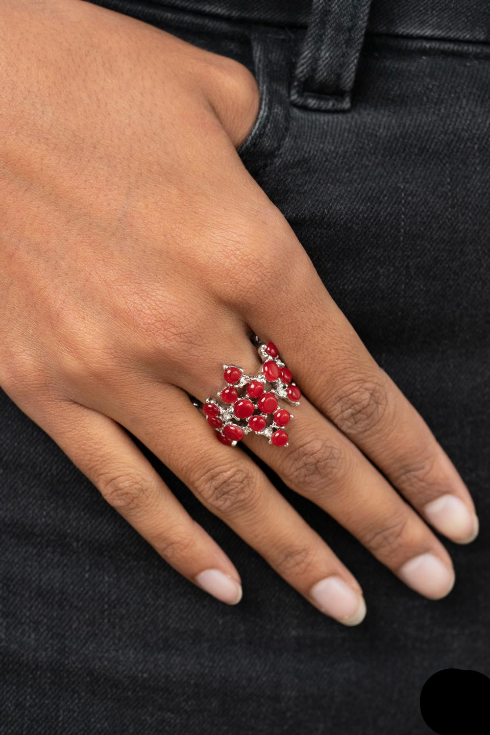 Paparazzi Rings - Seeing Eye to Cat's Eye - Red - R401
