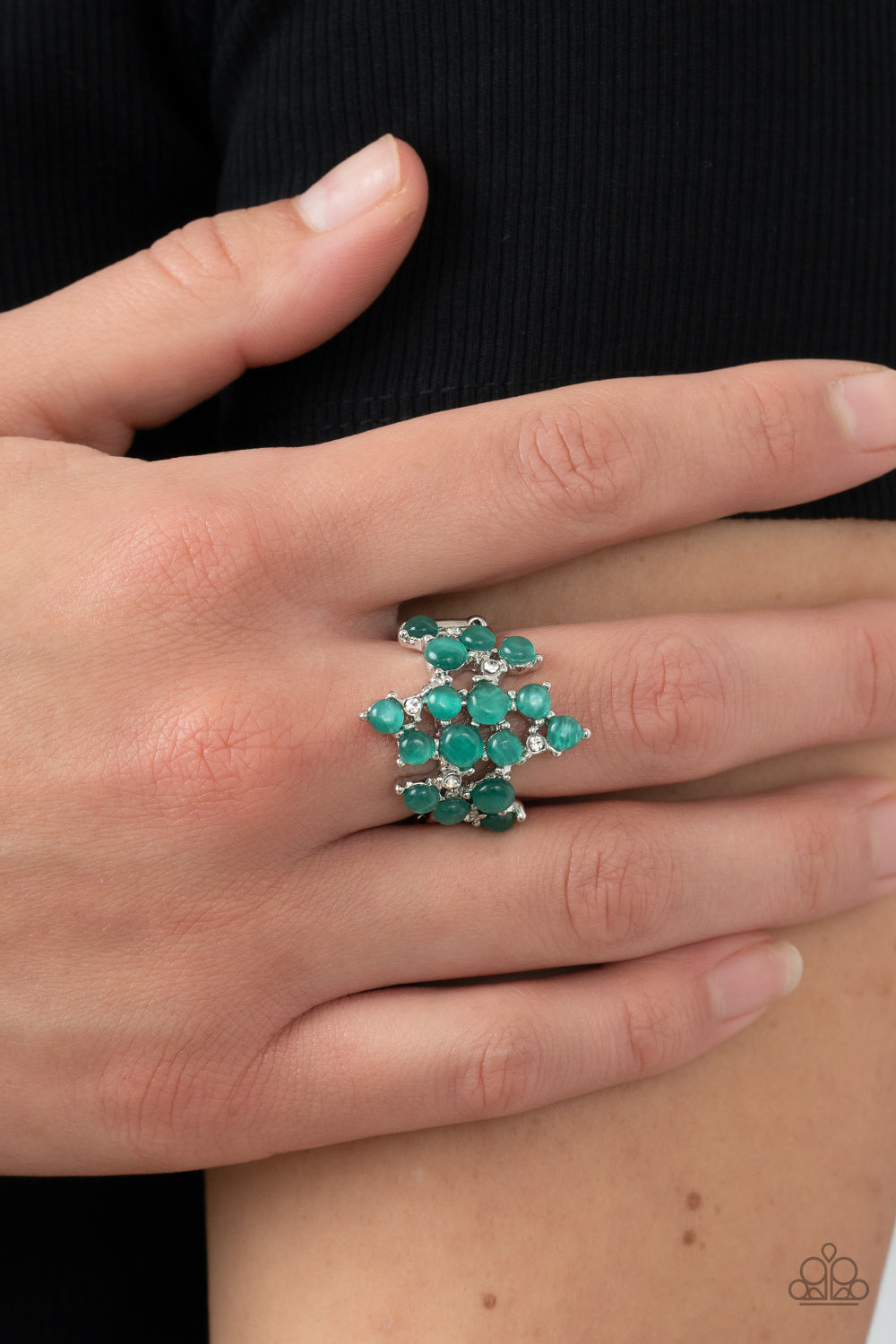 Paparazzi Rings - Seeing Eye to Cats Eye - Green