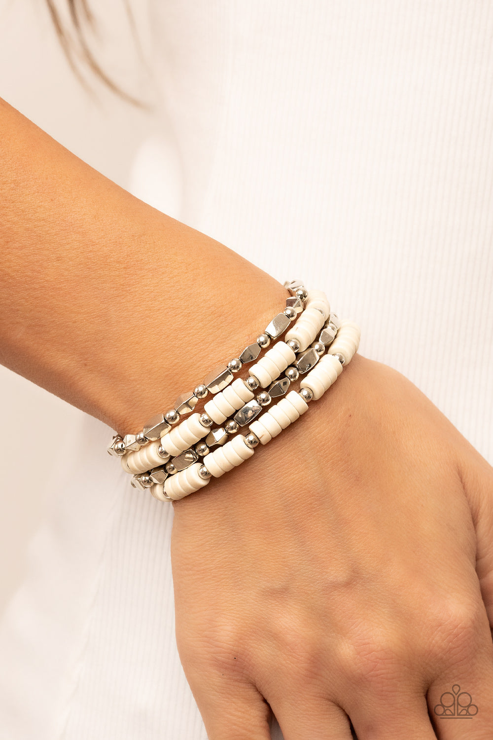 Paparazzi Bracelets - Anasazi Apothecary - White