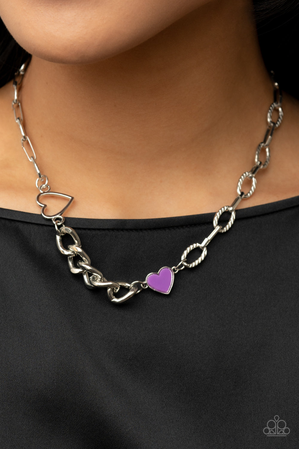 Paparazzi Necklaces - Little Charmer - Purple
