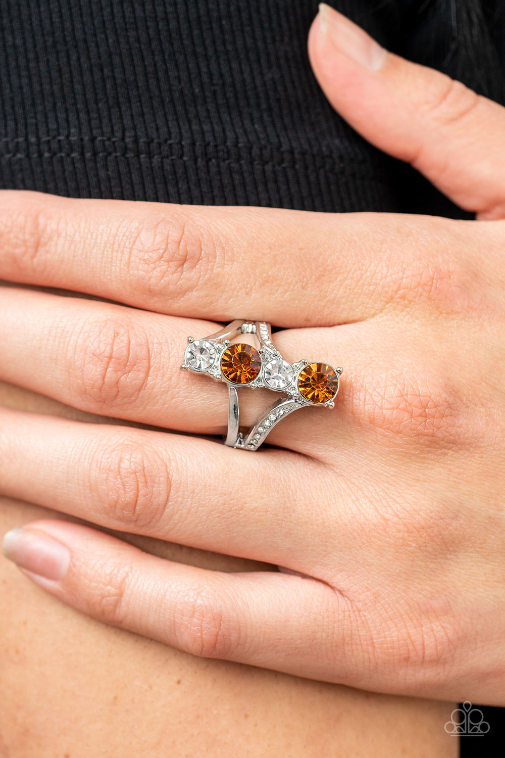 Paparazzi Rings - Duplicating Dazzle - Brown