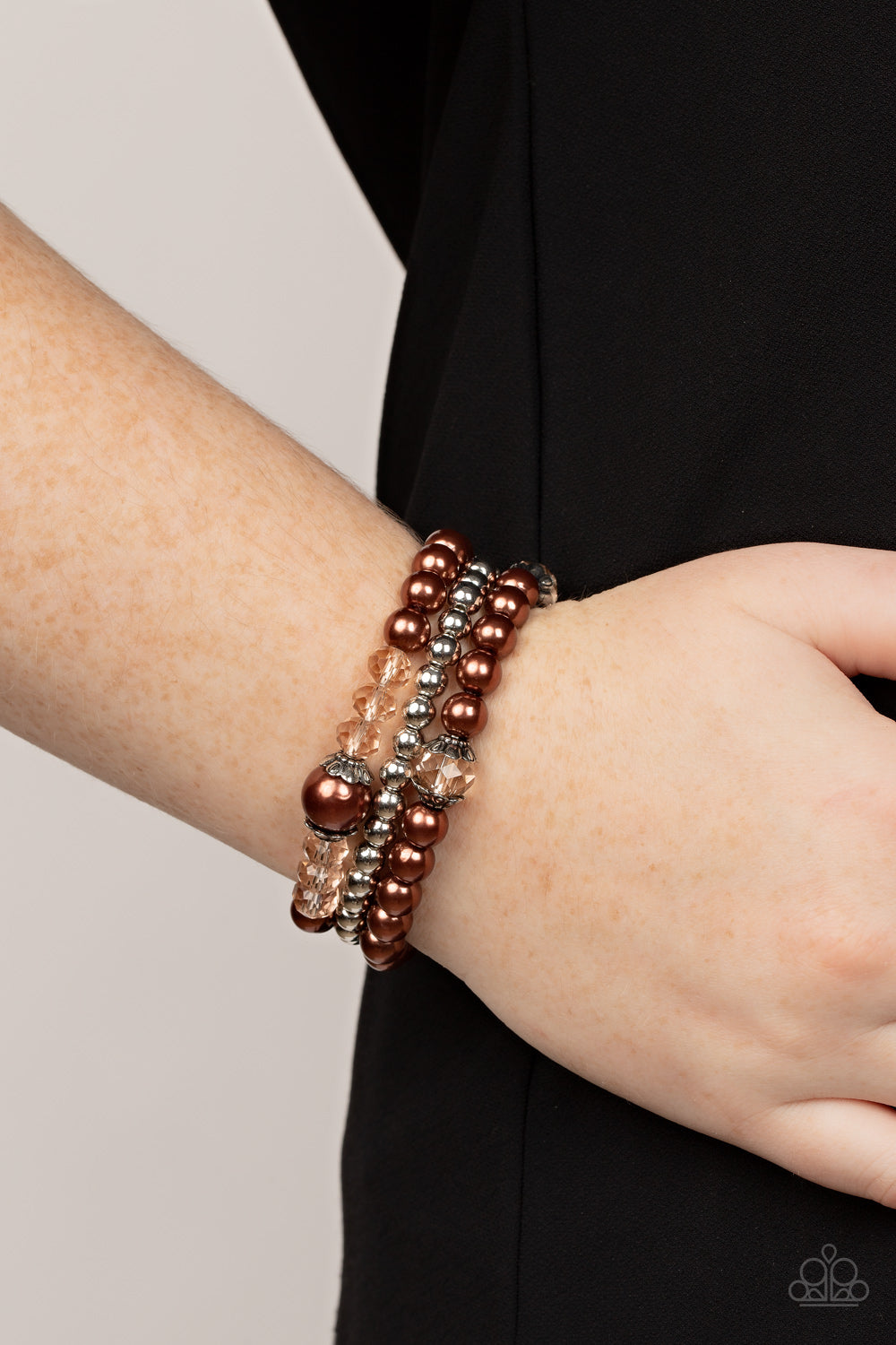 Paparazzi Bracelets - Positively Polished - Brown