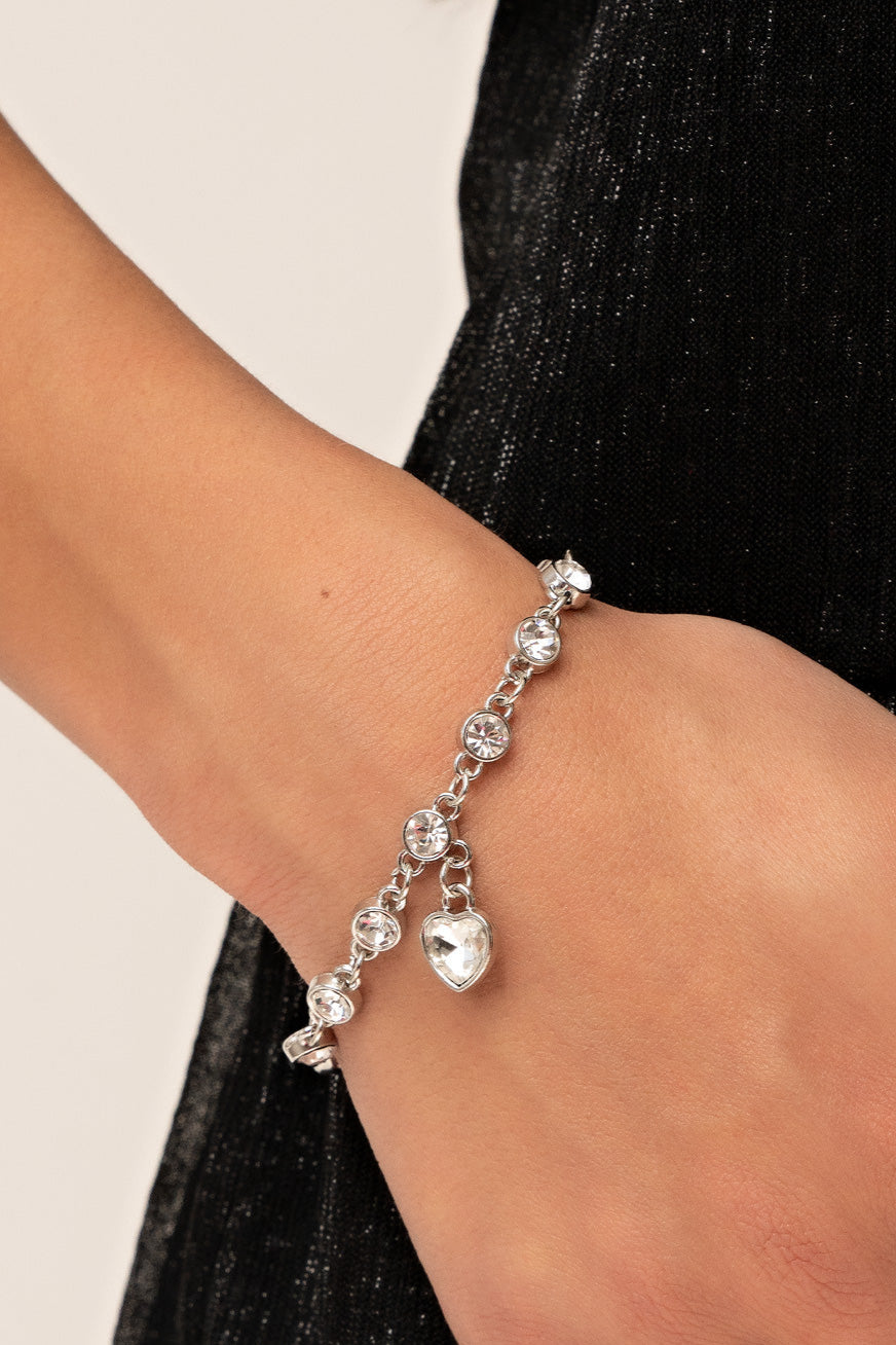 Paparazzi Bracelets - Truly Lovely - White