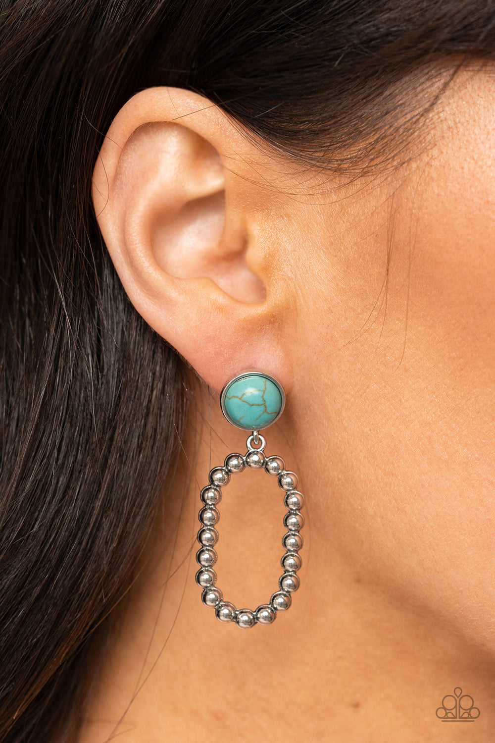Paparazzi Earrings - Riverbed Refuge - Blue