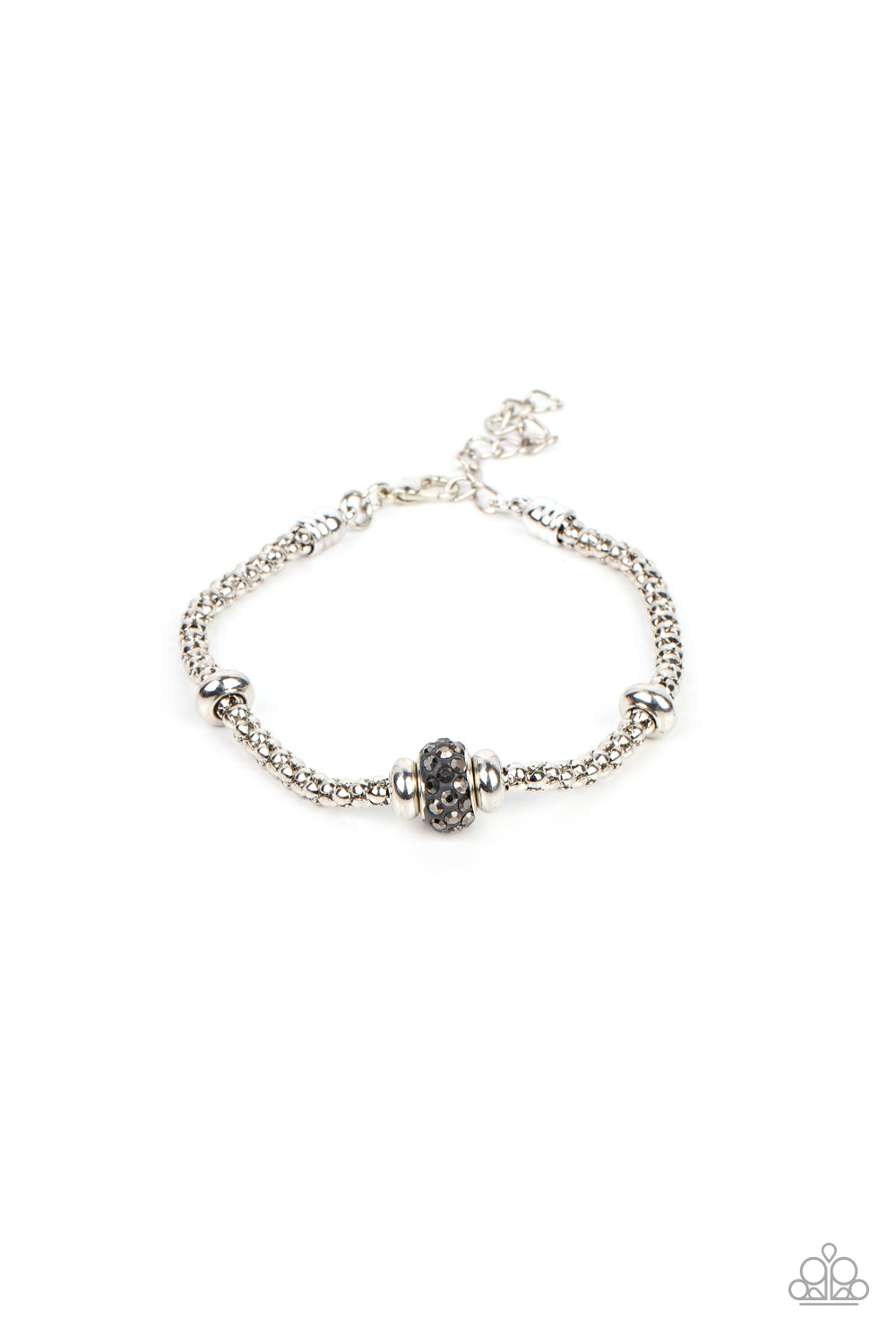 Paparazzi Bracelets - Downtown Decoupage - Silver