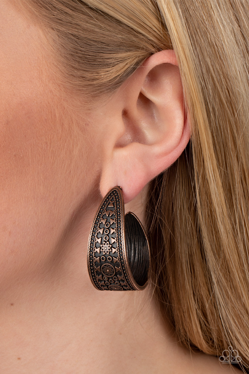 Paparazzi Earrings - Marketplace Mixer - Copper
