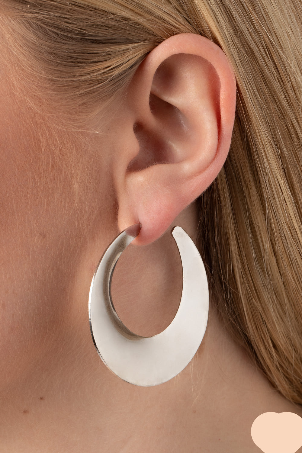 Paparazzi Earrings - Power Curves - Silver - E1749