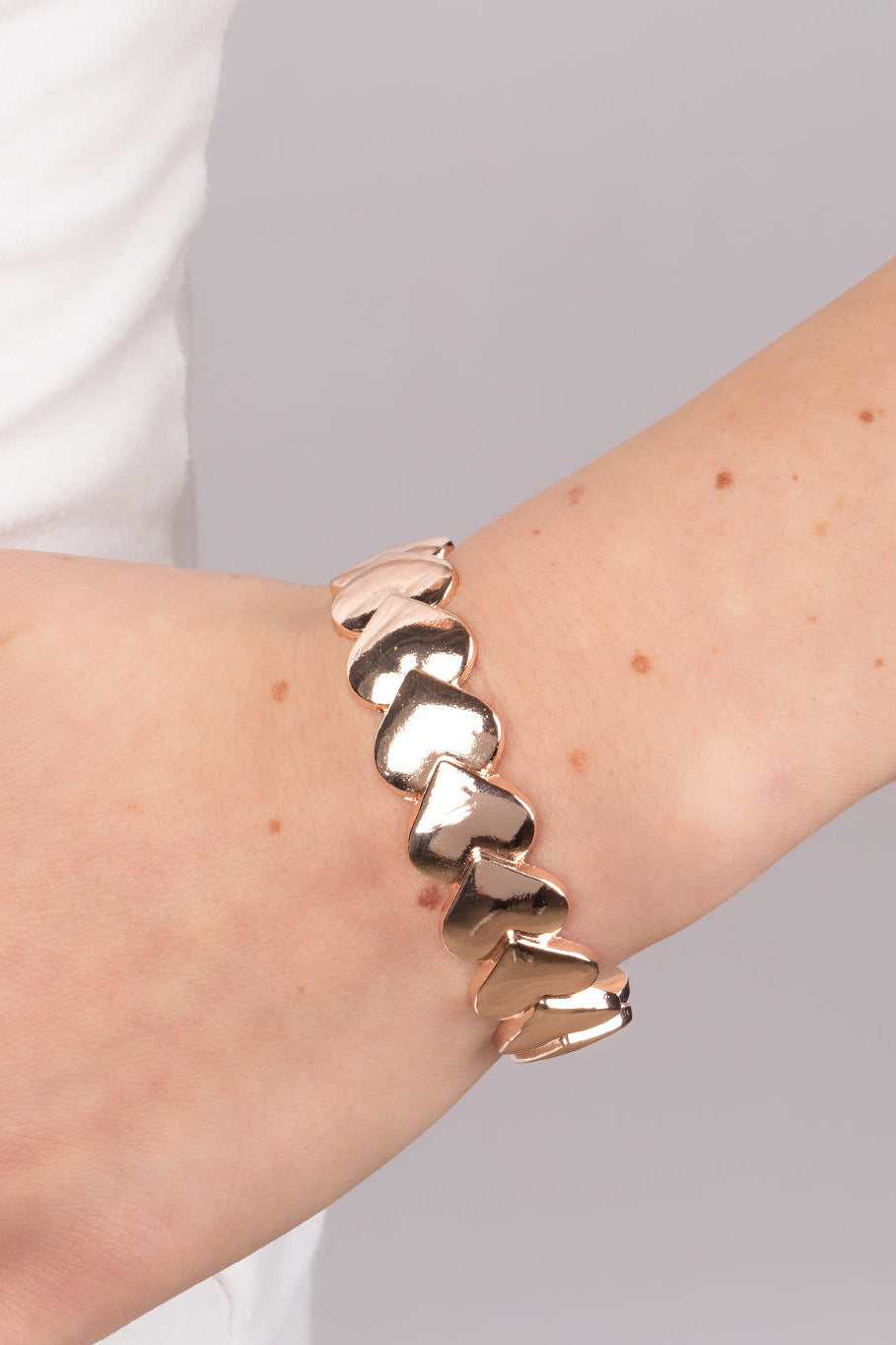 Paparazzi Bracelets - Hearts Galore - Rose Gold