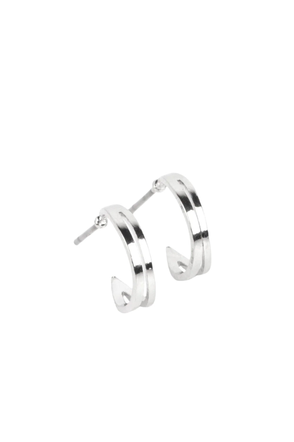 Paparazzi Earrings - Smallest of Them All - Silver