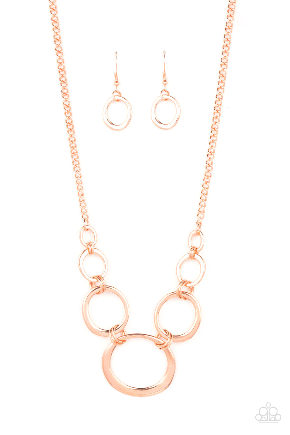 Dainty DISCovery-Copper Necklace-Paparazzi Accessories