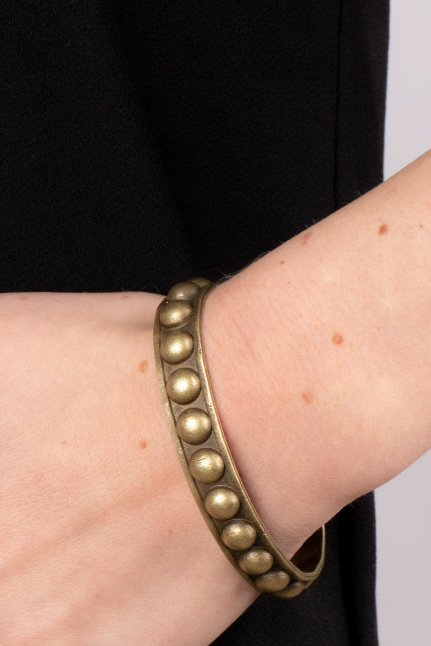Paparazzi Bracelets - Clear as STUD - Brass