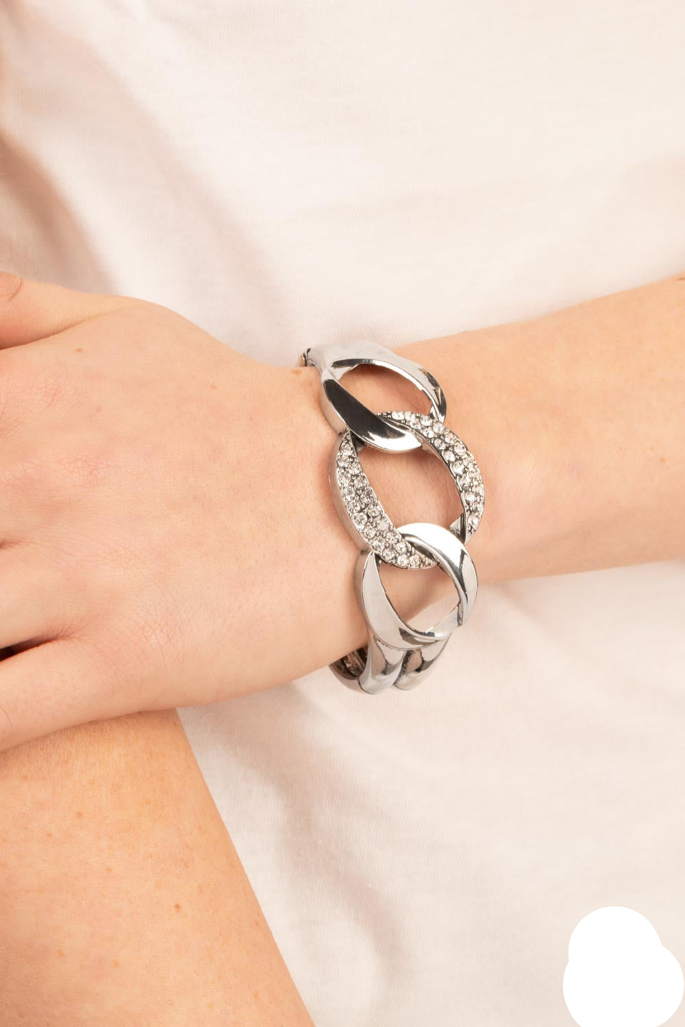 Paparazzi Bracelets - Bombshell Squad - White