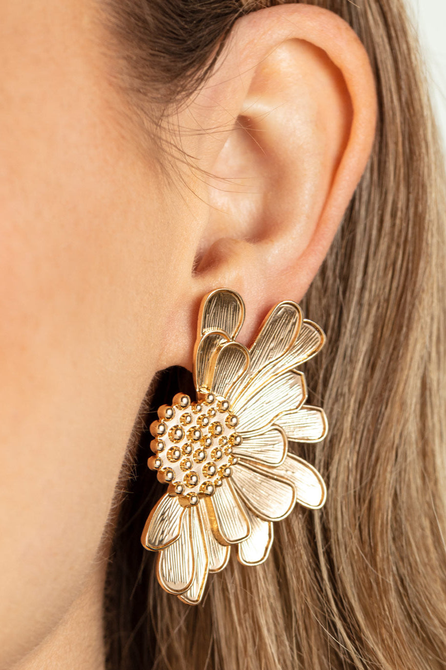 Paparazzi Earrings - Farmstead Meadow - Gold