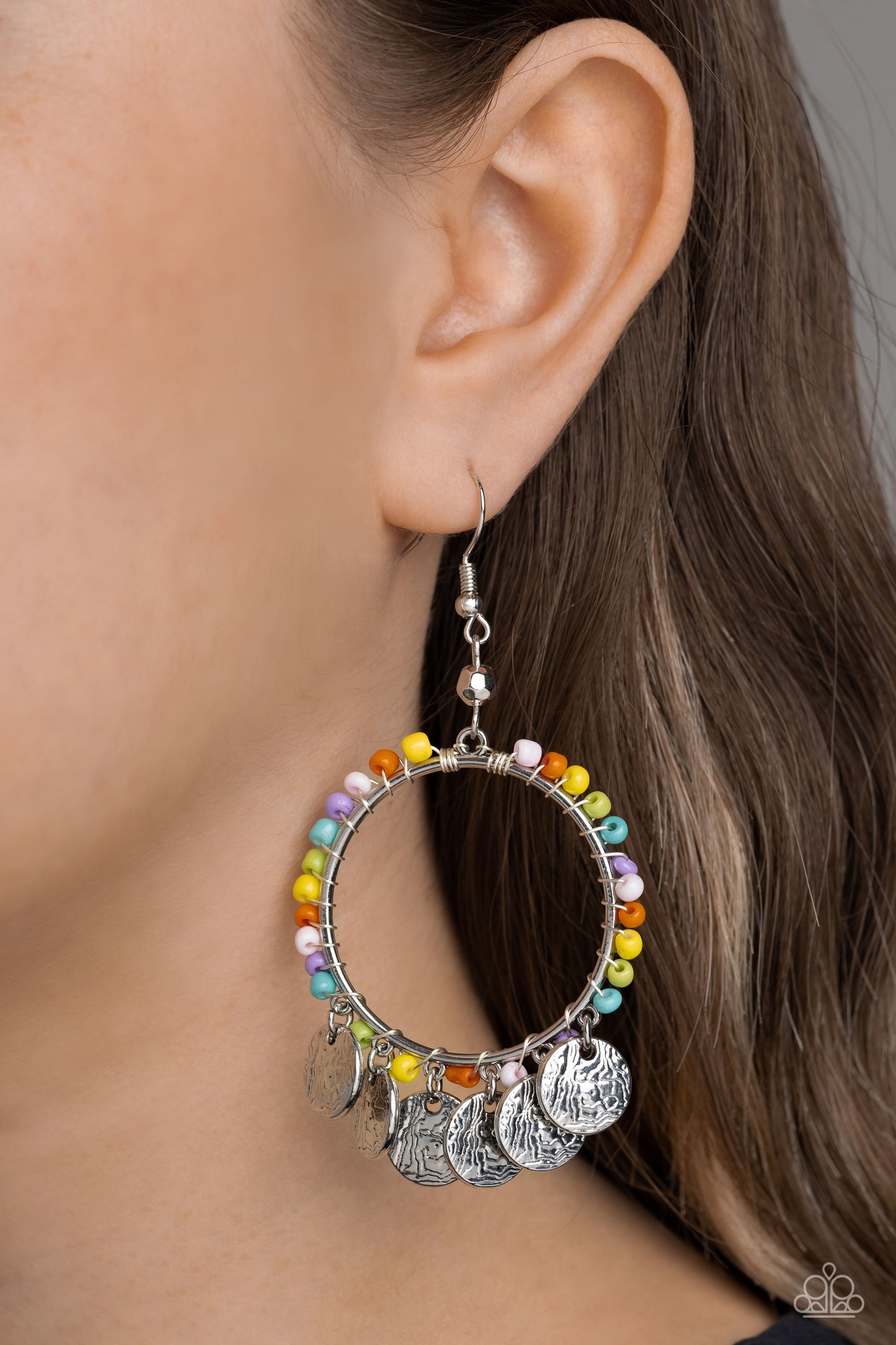 Paparazzi Earrings - Bohemian Beach Blast - Multi