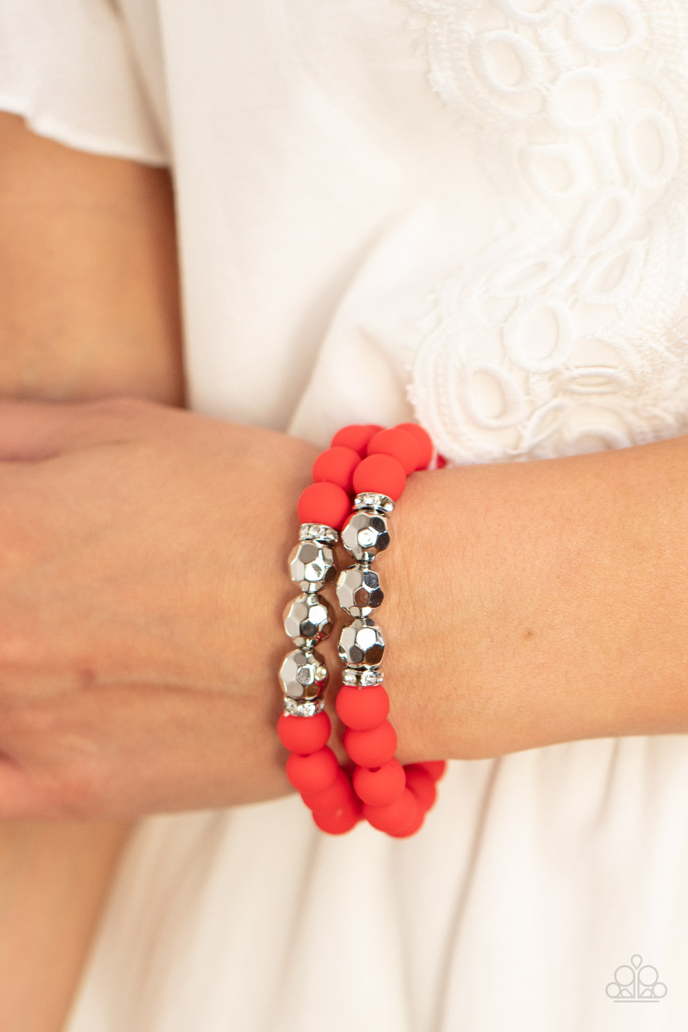 Paparazzi Bracelets - Dip and Dive - Red