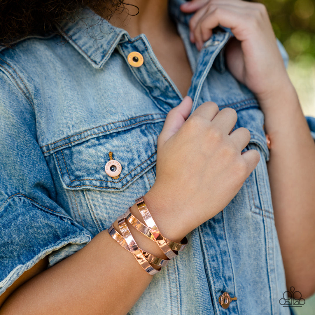 Paparazzi Bracelets - Industrial Imagination - Copper