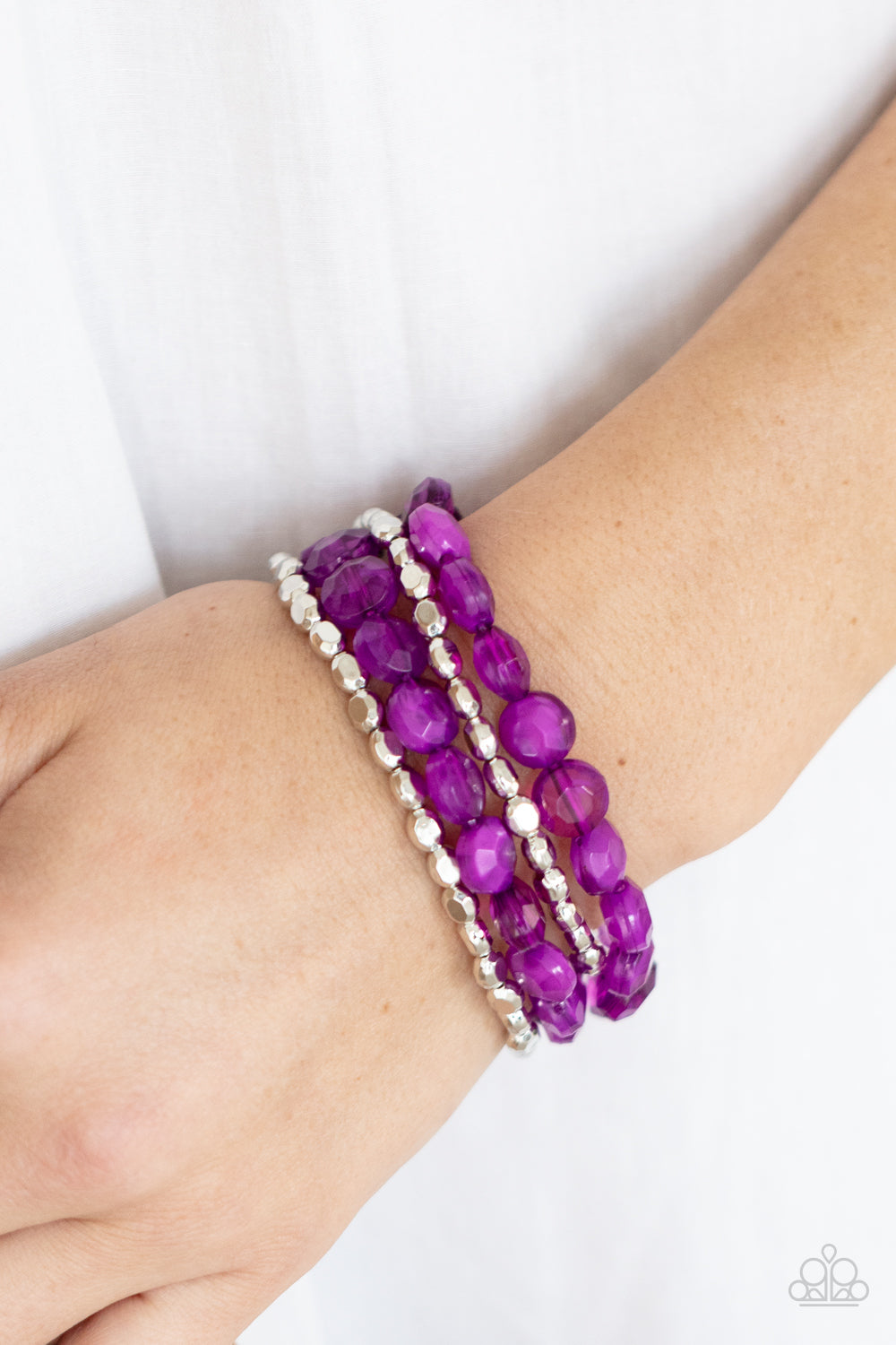 Paparazzi Bracelets - Seaside Siesta - Purple