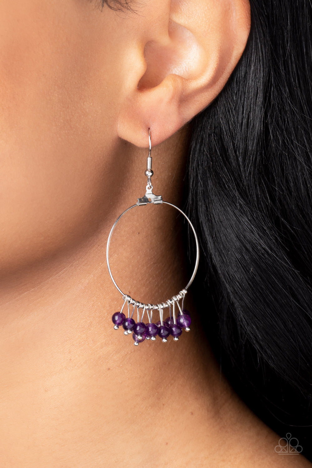 Paparazzi Earrings - Free Your Soul - Purple