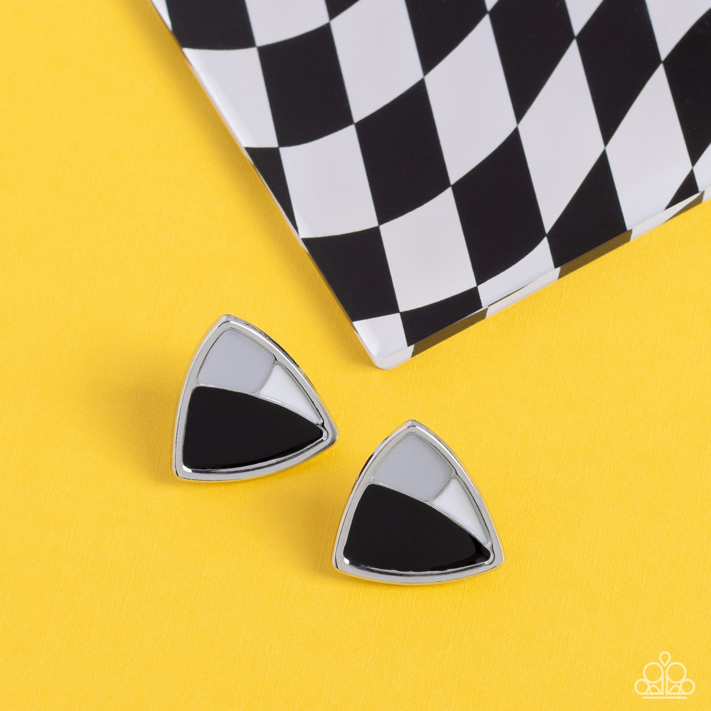 Paparazzi Earrings - Kaleidoscopic Collision - Black