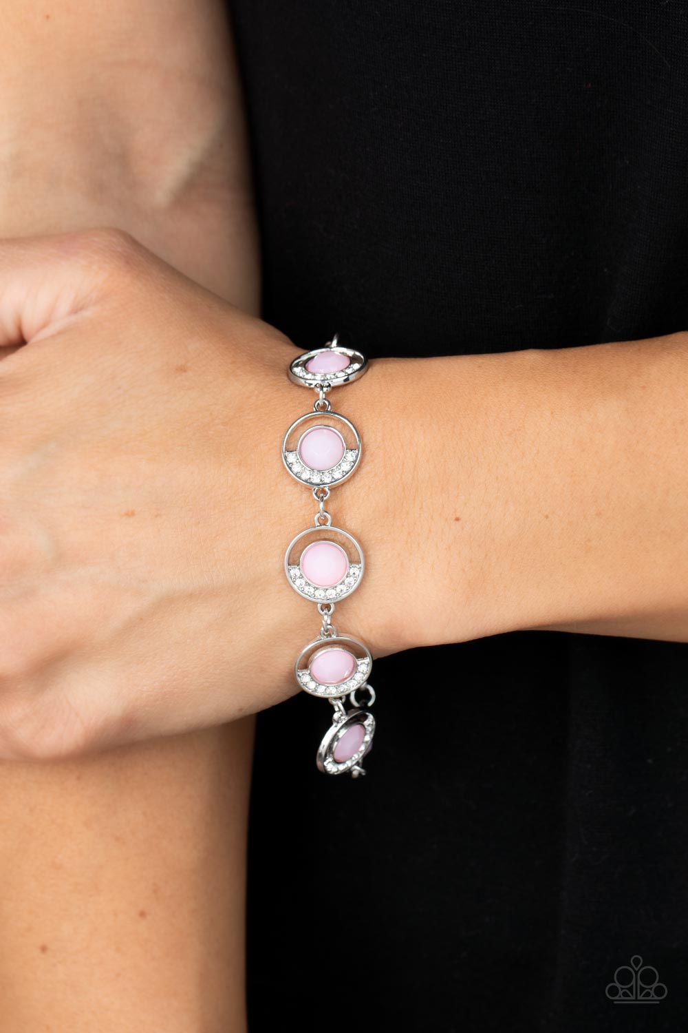 Paparazzi Bracelets - Twinkling Trajectory - Pink