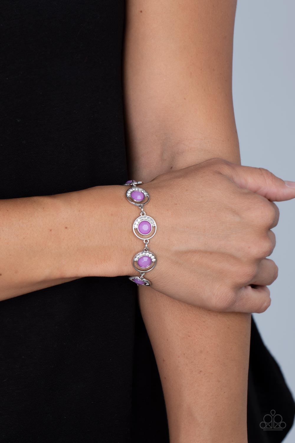Paparazzi Bracelets - Twinkling Trajectory - Purple