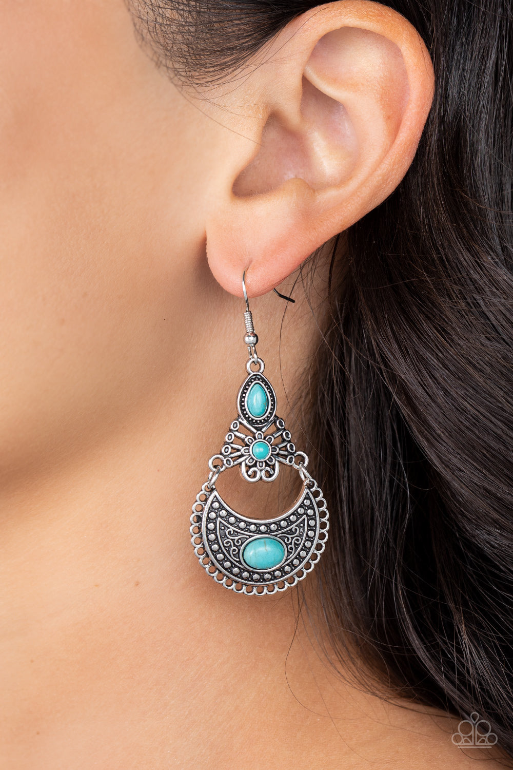 Paparazzi Earrings - Sahara Samba - Blue
